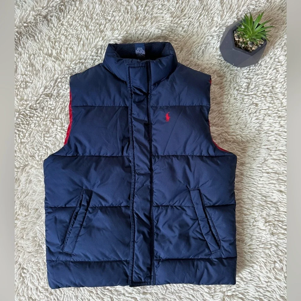 Polo Ralph Lauren Navy Blue Down Filled Puffer Vest for kid  size 5